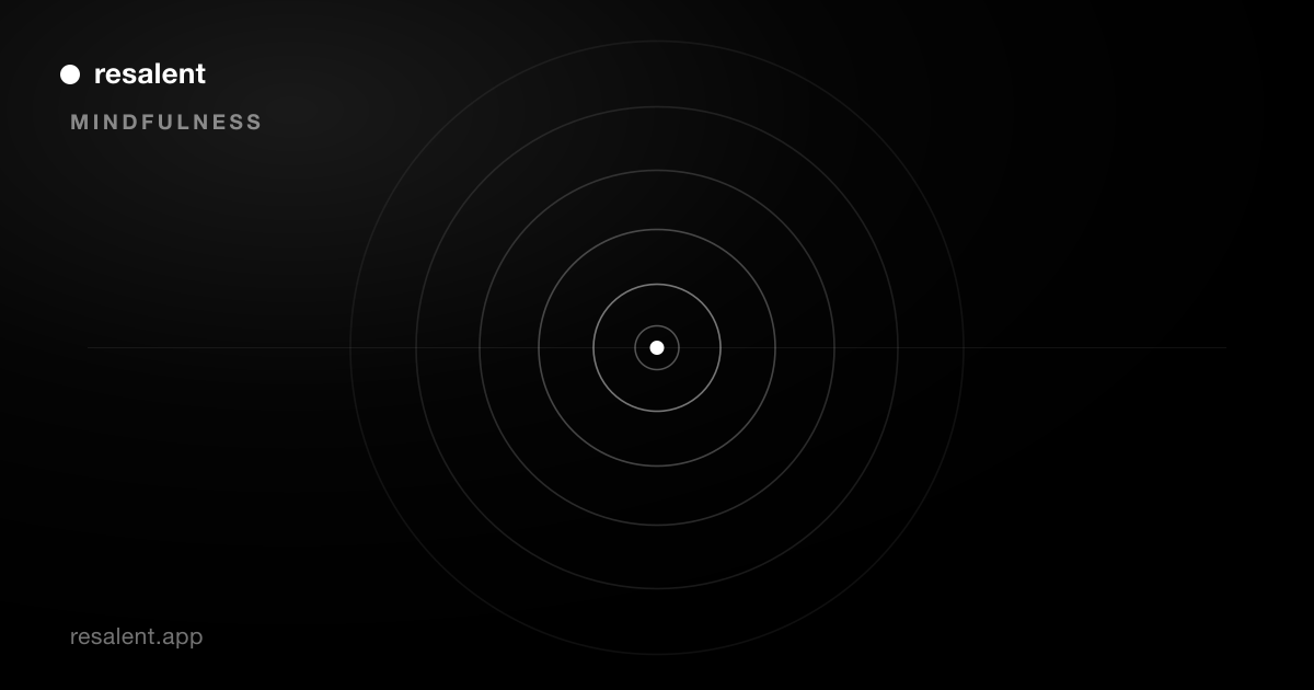 Concentric breathing rings radiating from a calm centre point